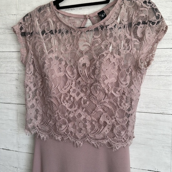 Windsor Lace Cover Formal Tubed Long Dress | SIZE S - Picture 8 of 16